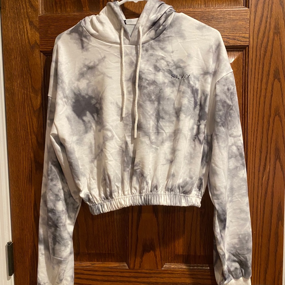Crop tie dye sweatsuit